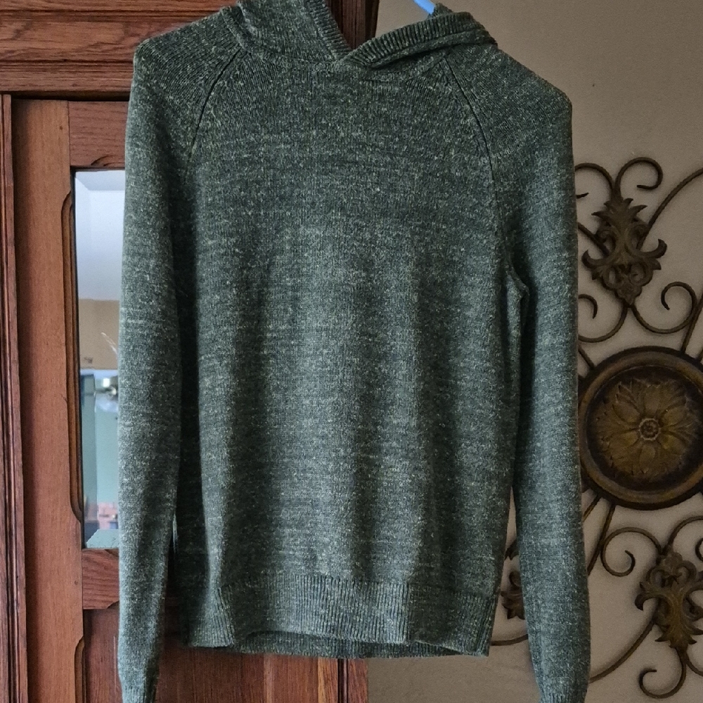 Banana Republic Olive Green Women's Hooded Sweater
